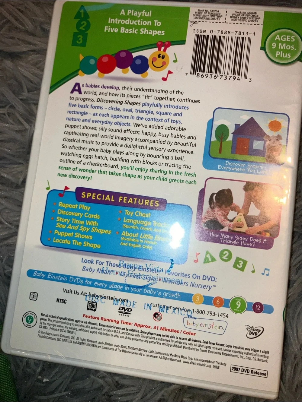 BABY EINSTEIN LOT OF 3 EDUCATIONAL VIDEOS